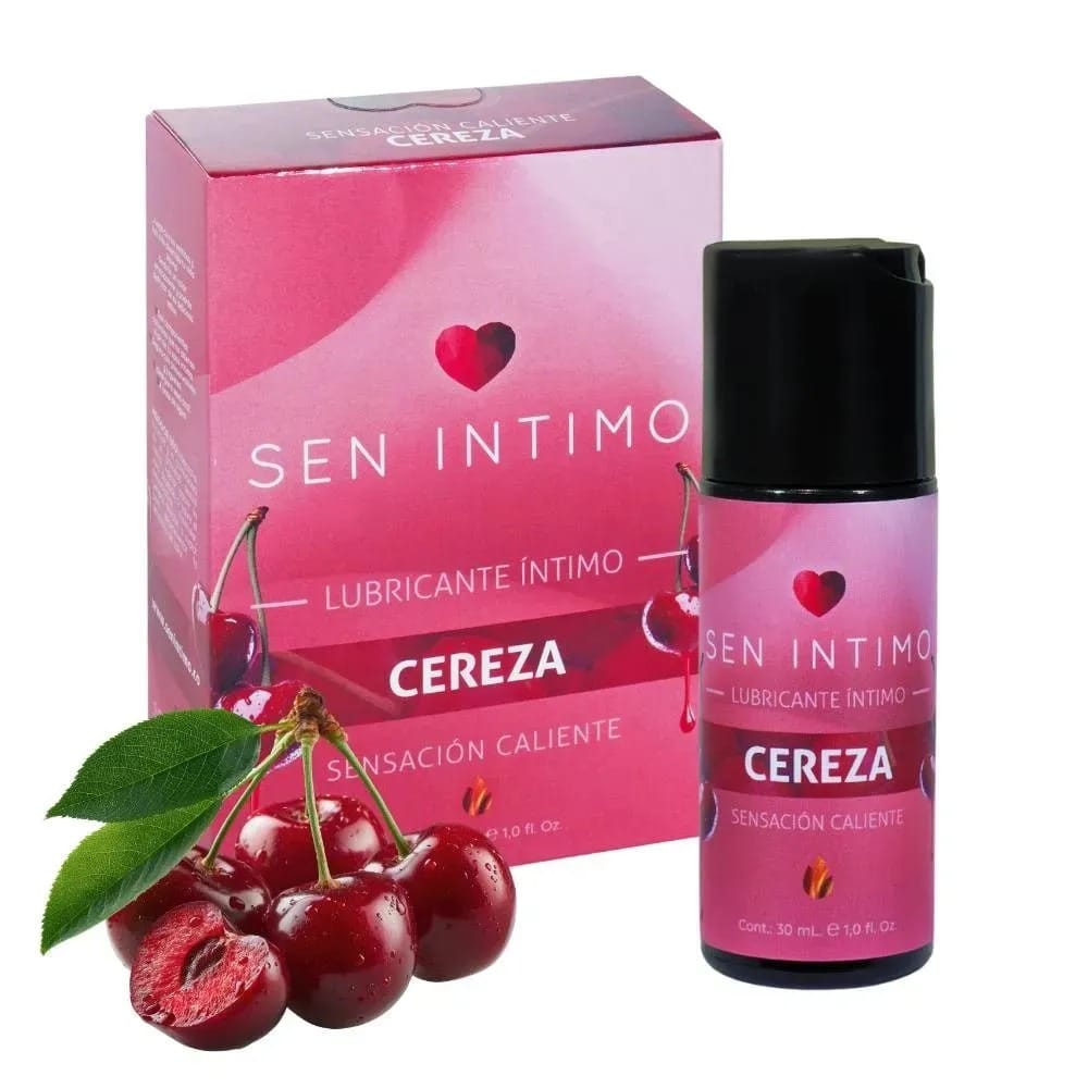 Lubricante Íntimo Caliente con Sabor a Cereza 30 ml – Sen Íntimo